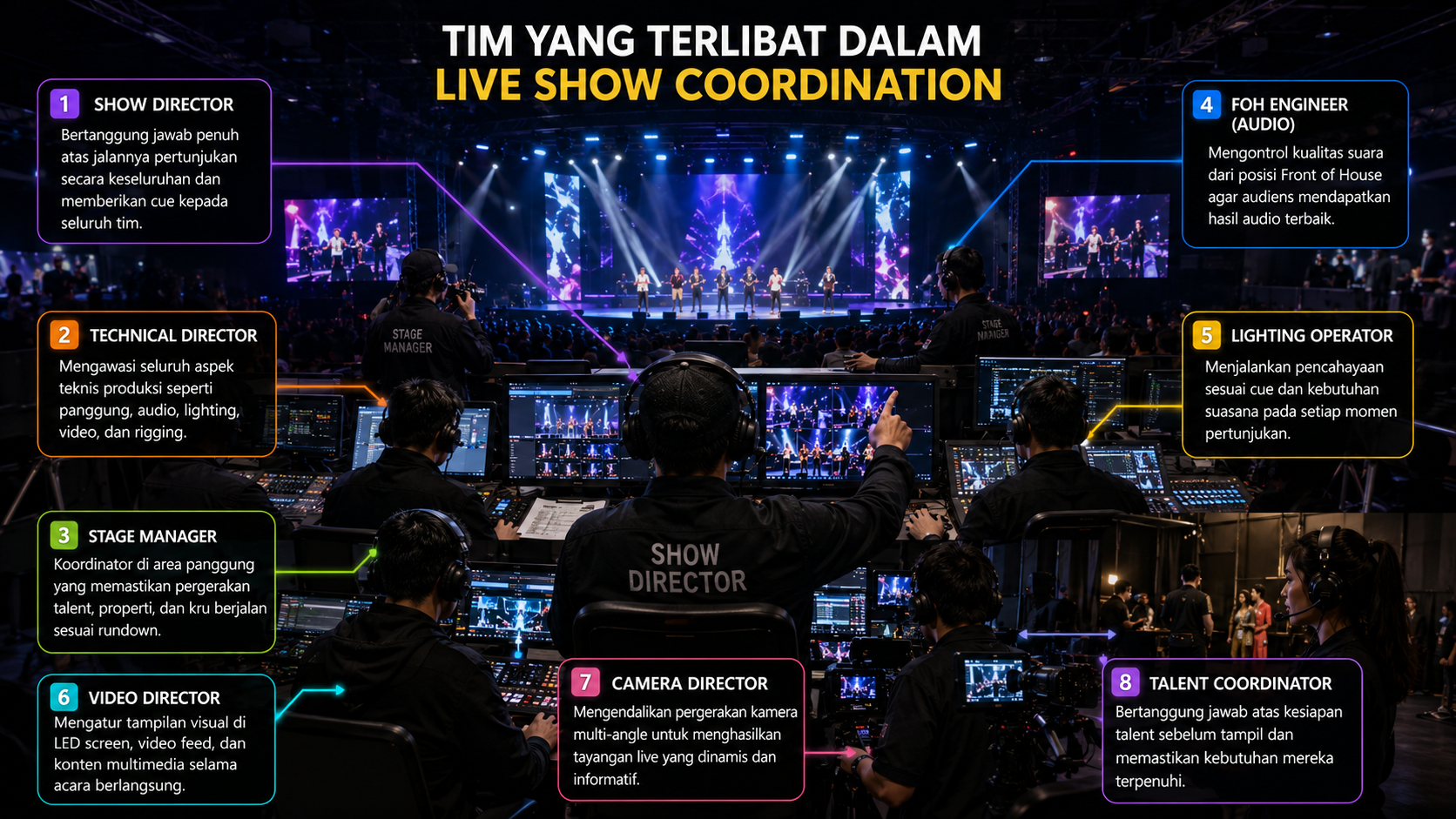 Tim yang Terlibat dalam Live Show Coordination