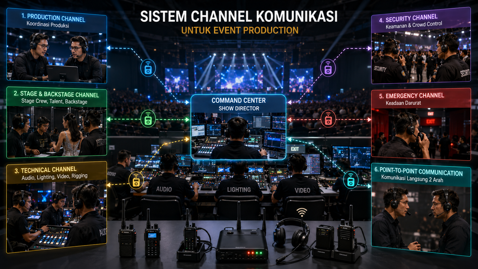Sistem Channel Komunikasi untuk Event Production